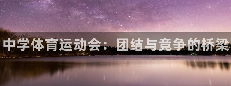 尊龙官网下载开户：中学体育运动会：团结与竞争的桥梁